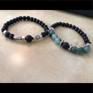 Lava bead bracelets